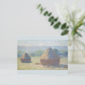Haystacks Einde van Summer Claude Monet Briefkaart (Staand voorkant)