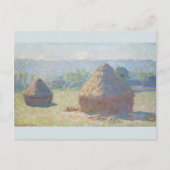 Haystacks Einde van Summer Claude Monet Briefkaart (Voorkant)