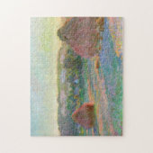 Haystacks Einde zomer Monet Fine Art Legpuzzel (Verticaal)
