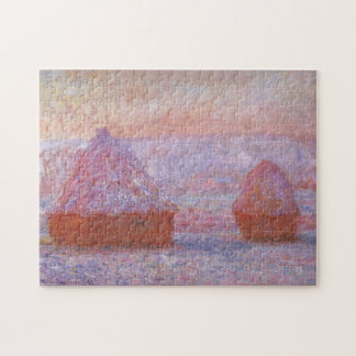 Haystacks Giverny Morning Effect Monet Fine Art Legpuzzel