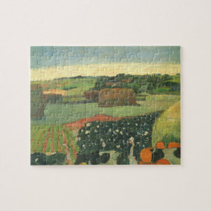 Haystacks in Bretagne door Paul Gauguin,  kunst Legpuzzel