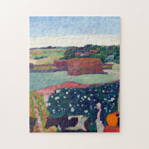 Haystacks in Bretagne door Paul Gauguin Legpuzzel
