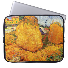 Haystacks in Provence door Van Gogh Laptop Sleeve