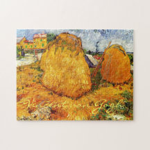 Haystacks in Provence door Van Gogh.