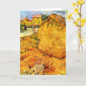Haystacks in Provence door Vincent van Gogh Kaart (Gele Bloem)