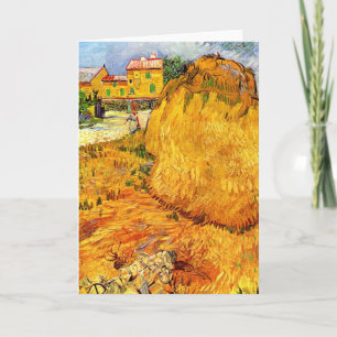 Haystacks in Provence door Vincent van Gogh Kaart