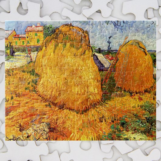 Haystacks in Provence door Vincent van Gogh Legpuzzel
