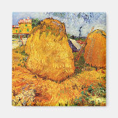 Haystacks in Provence door Vincent van Gogh Magneet (Voorkant)