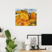 Haystacks in Provence door Vincent van Gogh Poster (Thuiskantoor)