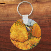 Haystacks in Provence door Vincent van Gogh Sleutelhanger (Voorkant)
