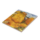 Haystacks in Provence door Vincent van Gogh Tegeltje (Zijkant)
