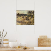 Haystacks in Sunset, 1906 Poster (Keuken)