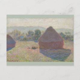 Haystacks Midday Claude Monet Briefkaart