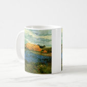 Haystacks onder een Rainy Sky van Vincent van Gogh Koffiemok (Voorkant links)