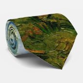 Haystacks onder een Rainy Sky van Vincent van Gogh Stropdas (Opgerold)