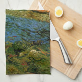 Haystacks onder een Rainy Sky van Vincent van Gogh Theedoek (Quarter Fold)