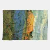 Haystacks onder een Rainy Sky van Vincent van Gogh Theedoek (Horizontaal)