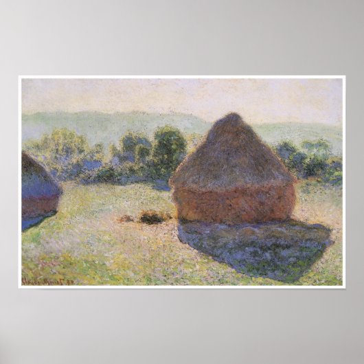 Haystacks op Noon, 1890 Poster (Voorkant)