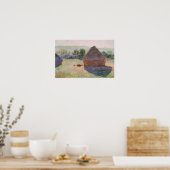 Haystacks op Noon, 1890 Poster (Keuken)