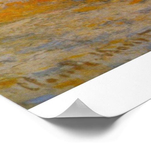 Haystacks op sneeuw van Claude Monet Poster (Hoek)