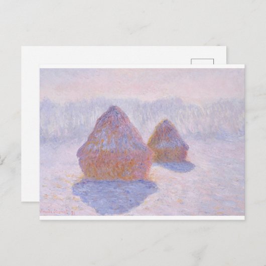 Haystacks van Claude Monet Briefkaart (Voorkant / Achterkant)