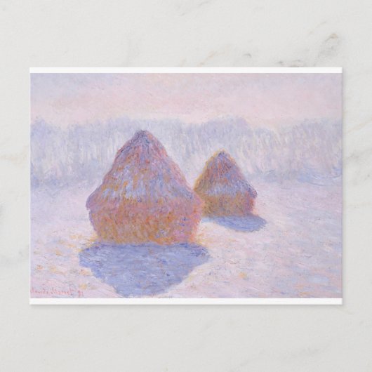 Haystacks van Claude Monet Briefkaart (Voorkant)