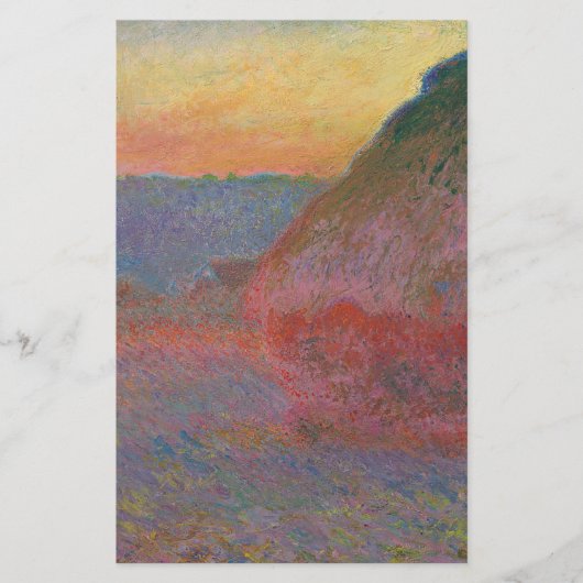 Haystacks (van Claude Monet) Briefpapier (Voorkant)