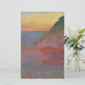Haystacks (van Claude Monet) Briefpapier (Staand voorkant)