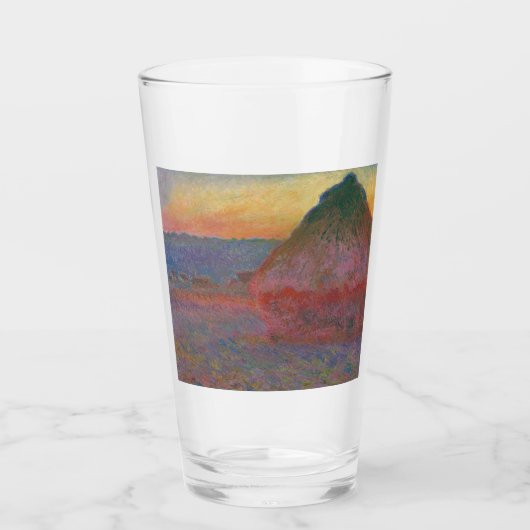 Haystacks (van Claude Monet) Glas (Voorkant)
