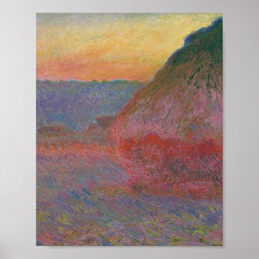 Haystacks (van Claude Monet) Poster (Voorkant)