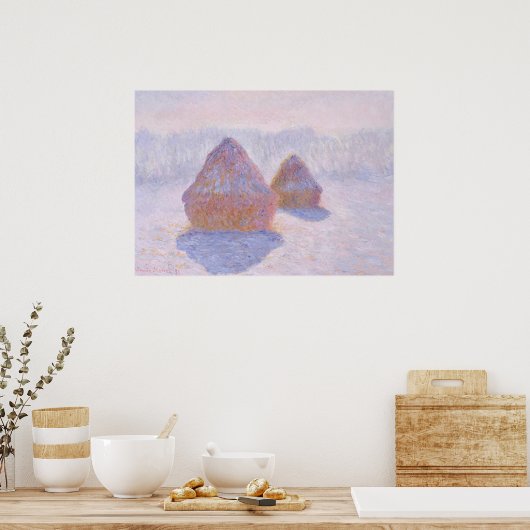 Haystacks van Claude Monet Poster (Keuken)