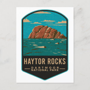 Haytor Rocks Dartmoor National Park Briefkaart