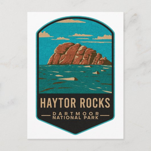 Haytor Rocks Dartmoor National Park Briefkaart (Voorkant)