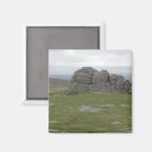 Haytor. Rotsen in Devon Engeland. Magneet (Voorkant / Achterkant)