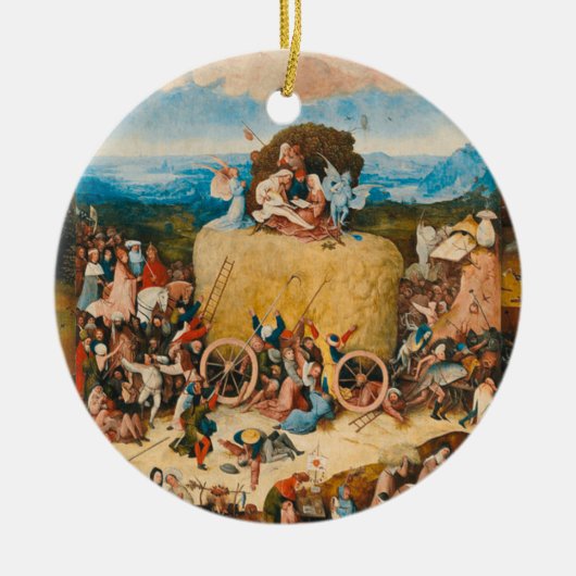 Haywain Triptych - Hieronymus Bosch Keramisch Ornament (Voorkant)