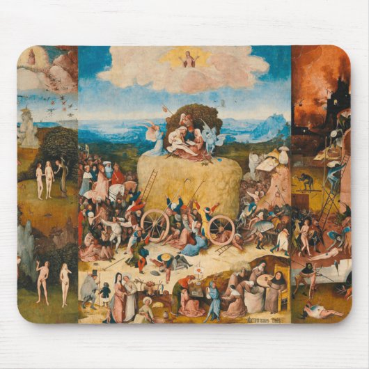 Haywain Triptych - Hieronymus Bosch Muismat (Voorkant)