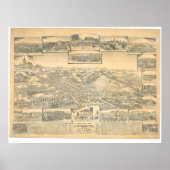 Hayward, CA. Panoramische kaart (0696A) Poster (Voorkant)