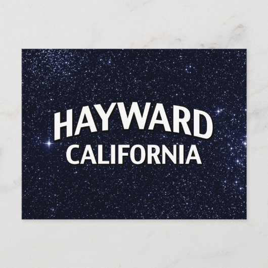 Hayward California Briefkaart (Voorkant)