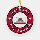Hayward California Keramisch Ornament (Voorkant)