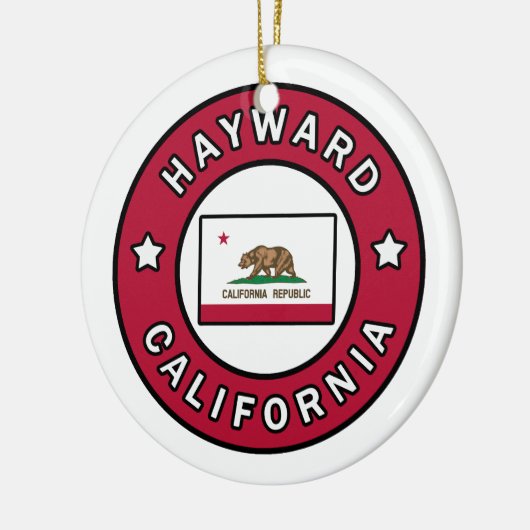 Hayward California Keramisch Ornament (Links)