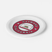 Hayward California Papieren Bordje (Gekanteld)