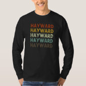 Hayward California Retro 80s  stijl T-shirt (Voorkant)