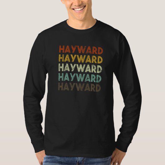 Hayward California Retro 80s  stijl T-shirt (Voorkant)