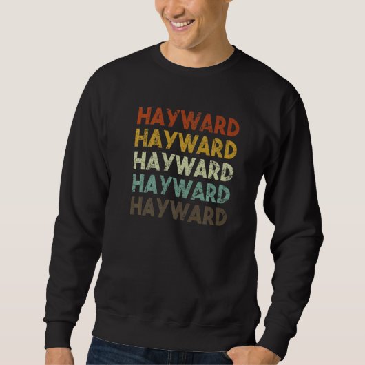 Hayward California Retro 80s  stijl Trui (Voorkant)