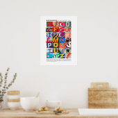 Hayward in Alfabetical Order Poster 18x24 (Keuken)