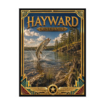 Hayward Wisconsin Vintage Art Deco Gouden Tijdperk