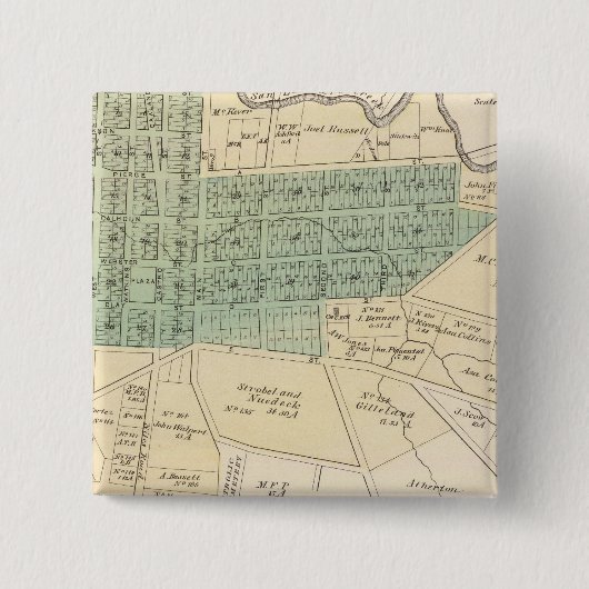 Haywards, San Lorenzo Vierkante Button 5,1 Cm (Voorkant)