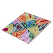 Haywire in Cranberry 6 x 6 Keramische Tegel Tegeltje (Zijkant)