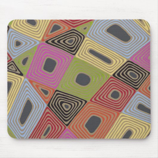 Haywire in Grijs Mousepad Muismat (Voorkant)