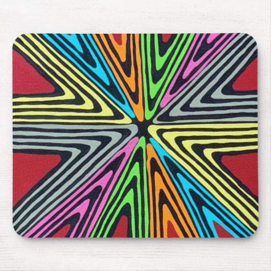 Haywire in Neon Mousepad Muismat (Voorkant)